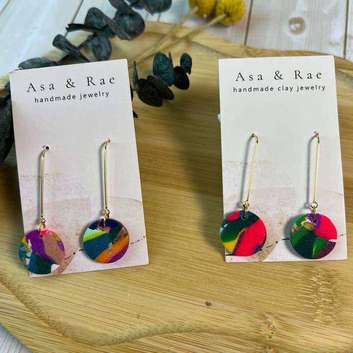 Asa&Rae - Wholesale Dangle Earrings - Circle Drop Dangle7