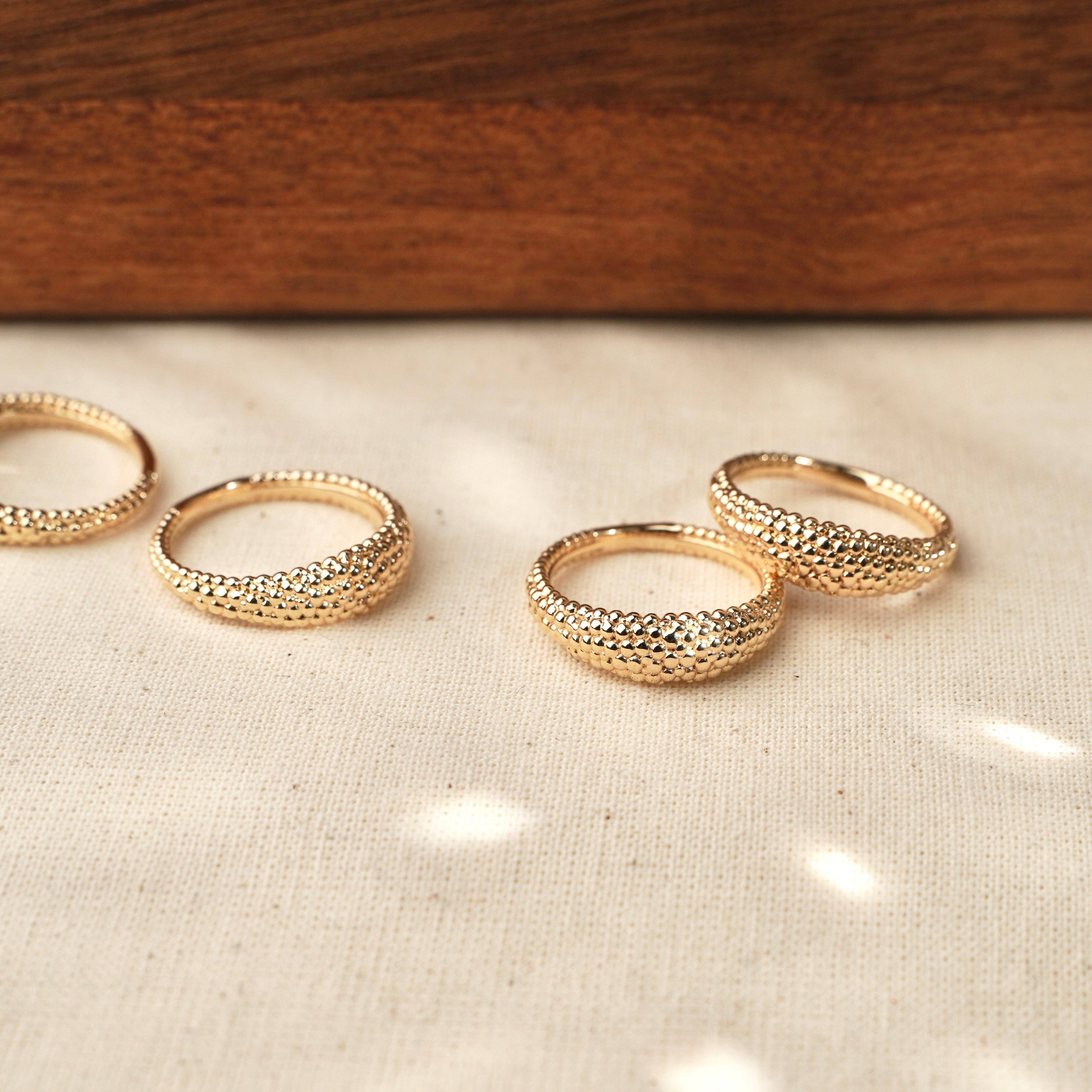 Meora Paris – Engroshandel Båndring – Perlering med 18k forgyldning4