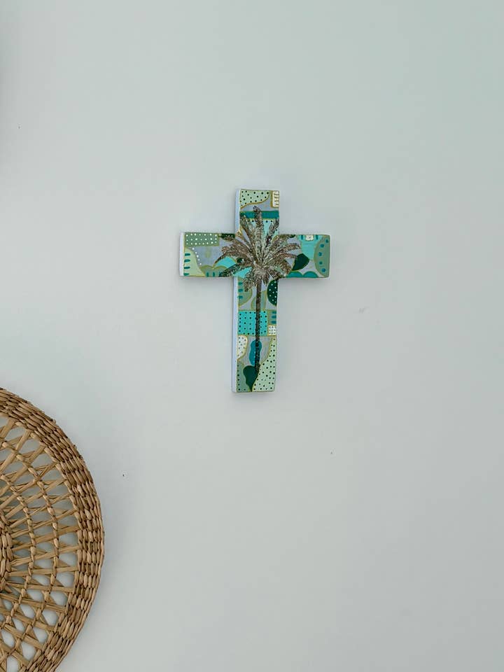 Agean Palm Cross wall decor for wholesale by Hunter Kay Design