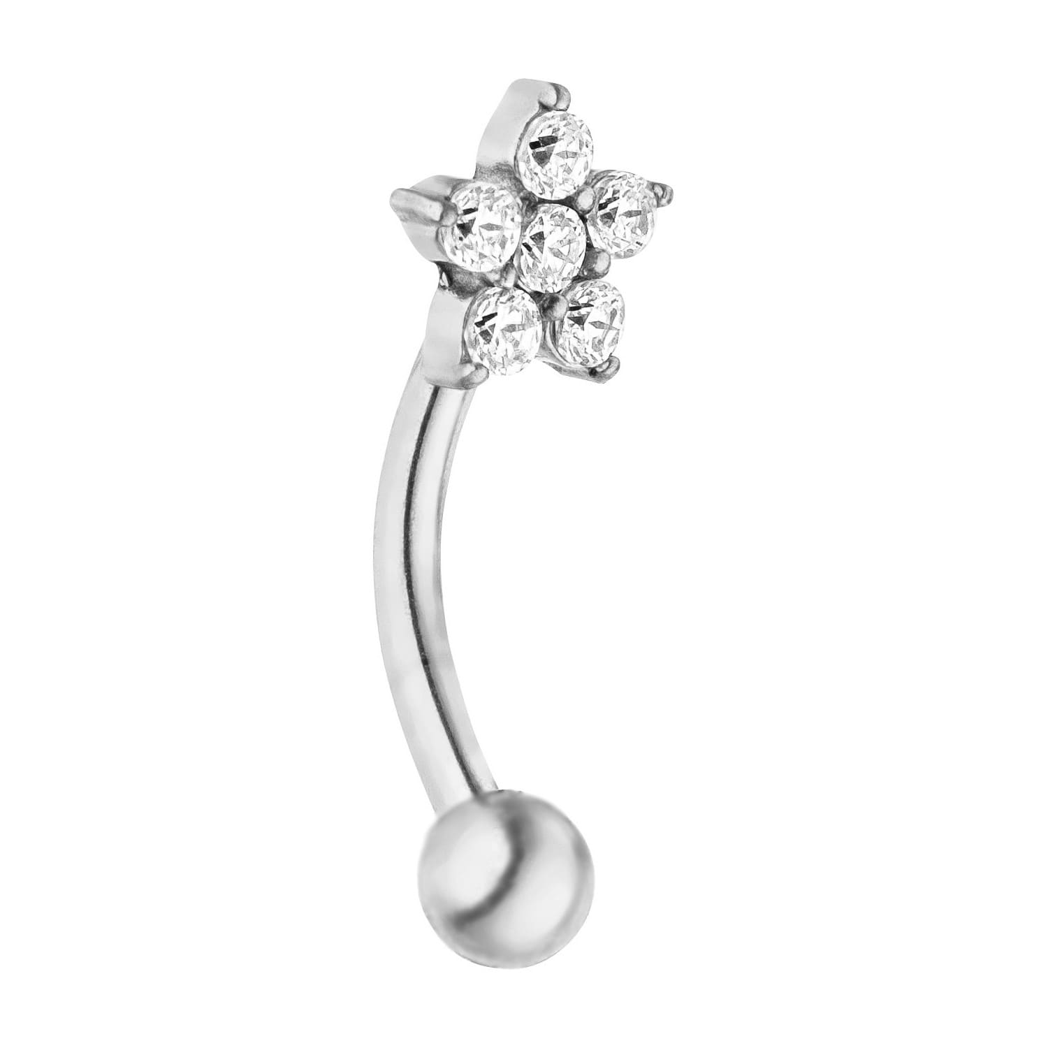 Schmuckgroßhandel - Wholesale Single Earring - Flower Rook Piercing | Surgical Steel4