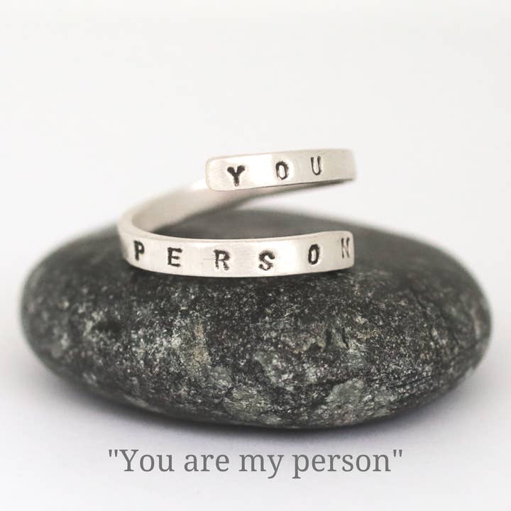 You Are My Person Wrap Ring for wholesale by Chocolate and Steel