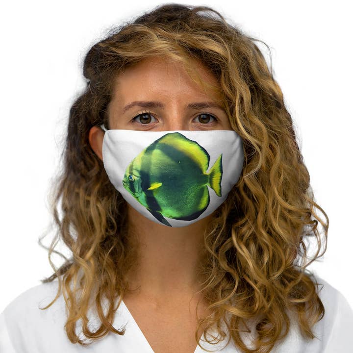 Marick Booster - Vente Masques jetables non médicaux - Masque facial ajusté en polyester Green Fish3