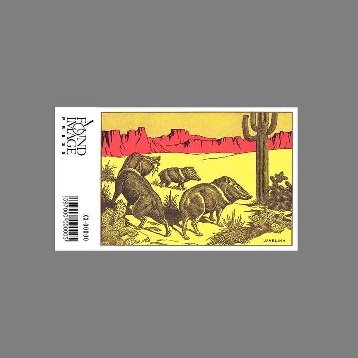 Found Image Press - Wholesale Sticker - Sticker WD-39 Javelina1