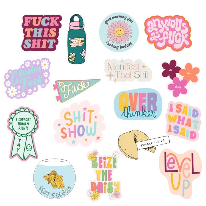 Icke-förpackade individuella klistermärken för wholesale av Talking Out of Turn