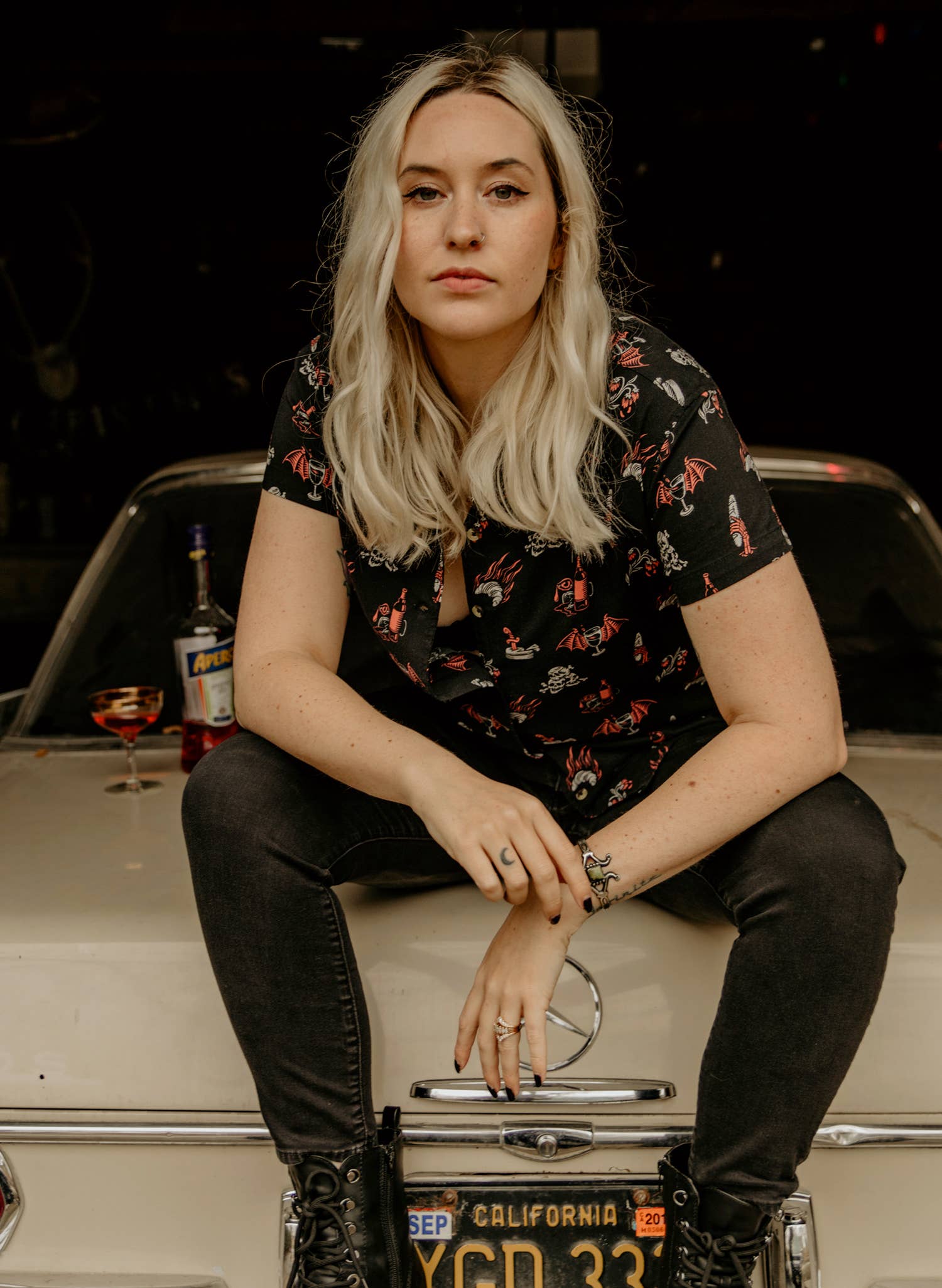 Pyknic - Wholesale Button Down Shirt - Unisex - Le Sigh French Wine Cheese Baguettes & Croissants Button-Up4