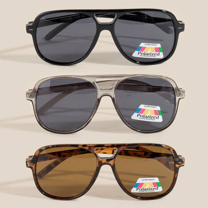 Juego de gafas de sol con montura de aviador de acetato para venta al por mayor de Anarchy Street