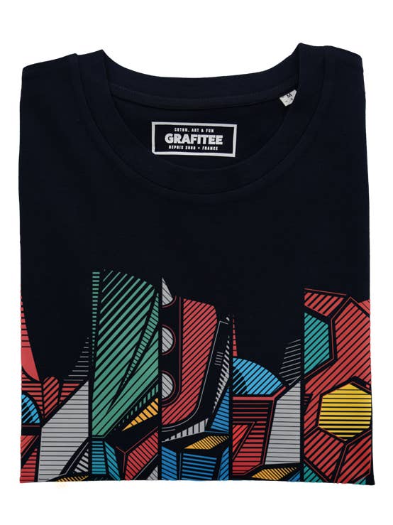 Black The 5 Mechas T-Shirt - Japan Giant Robot T-Shirt for wholesale on Faire1