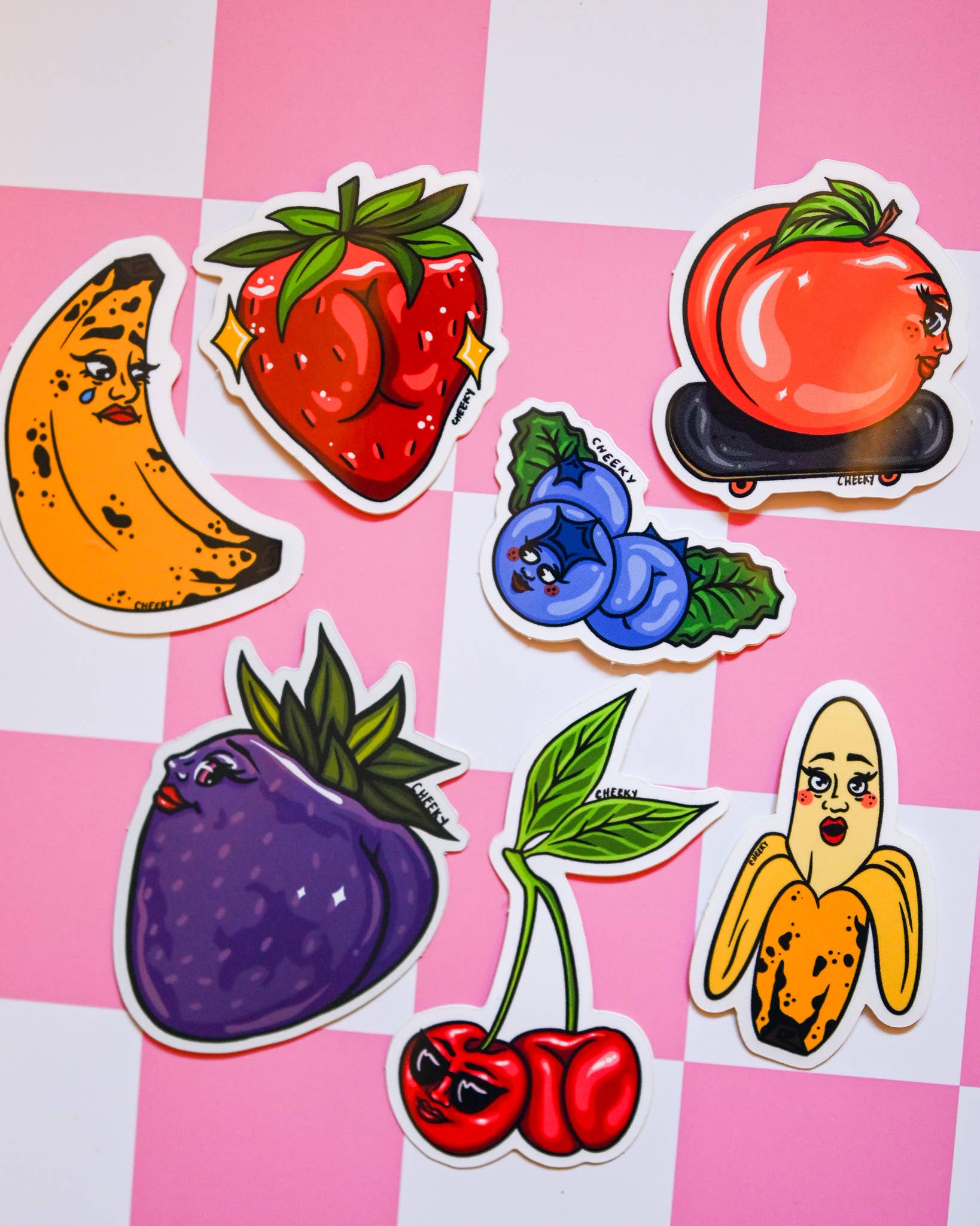 Cheeky Art Studio - Wholesale Sticker - Cherry Booty Vinyl Sticker2