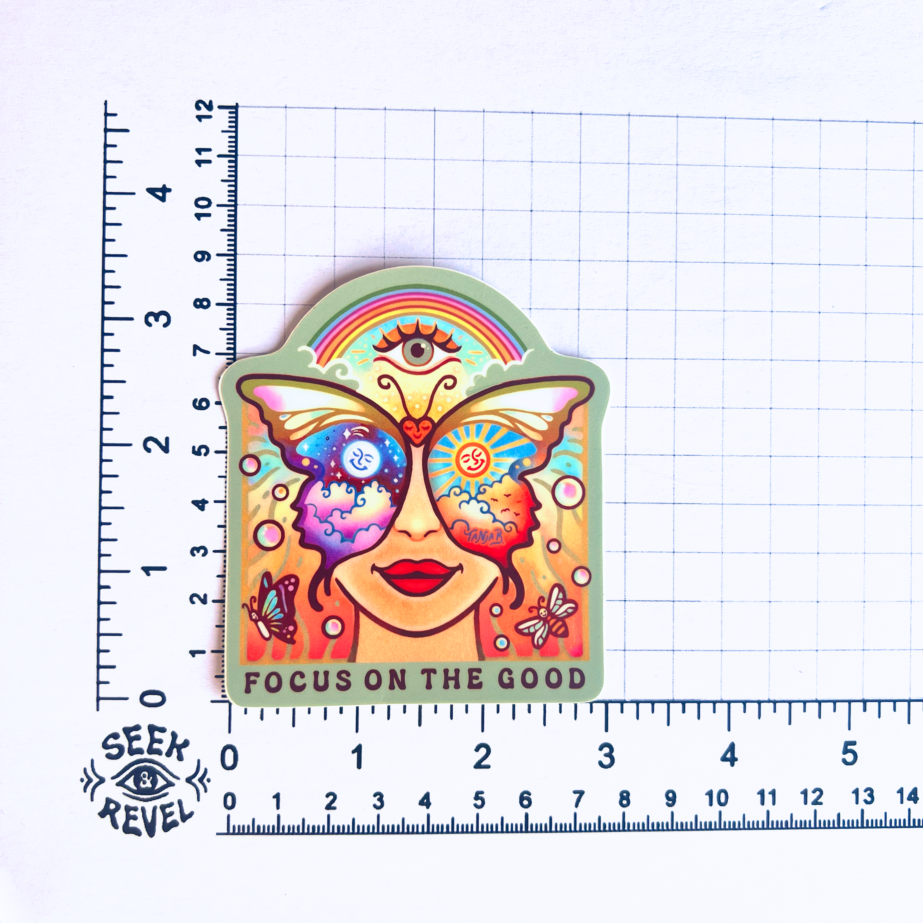 SeeknRevel - Wholesale Sticker - Focus on the good - Sticker3