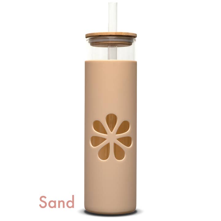 Boobie Superfoods - Wholesale Water bottle - Hydromom Quencher Glass Bottle with Silicone Sleeve4