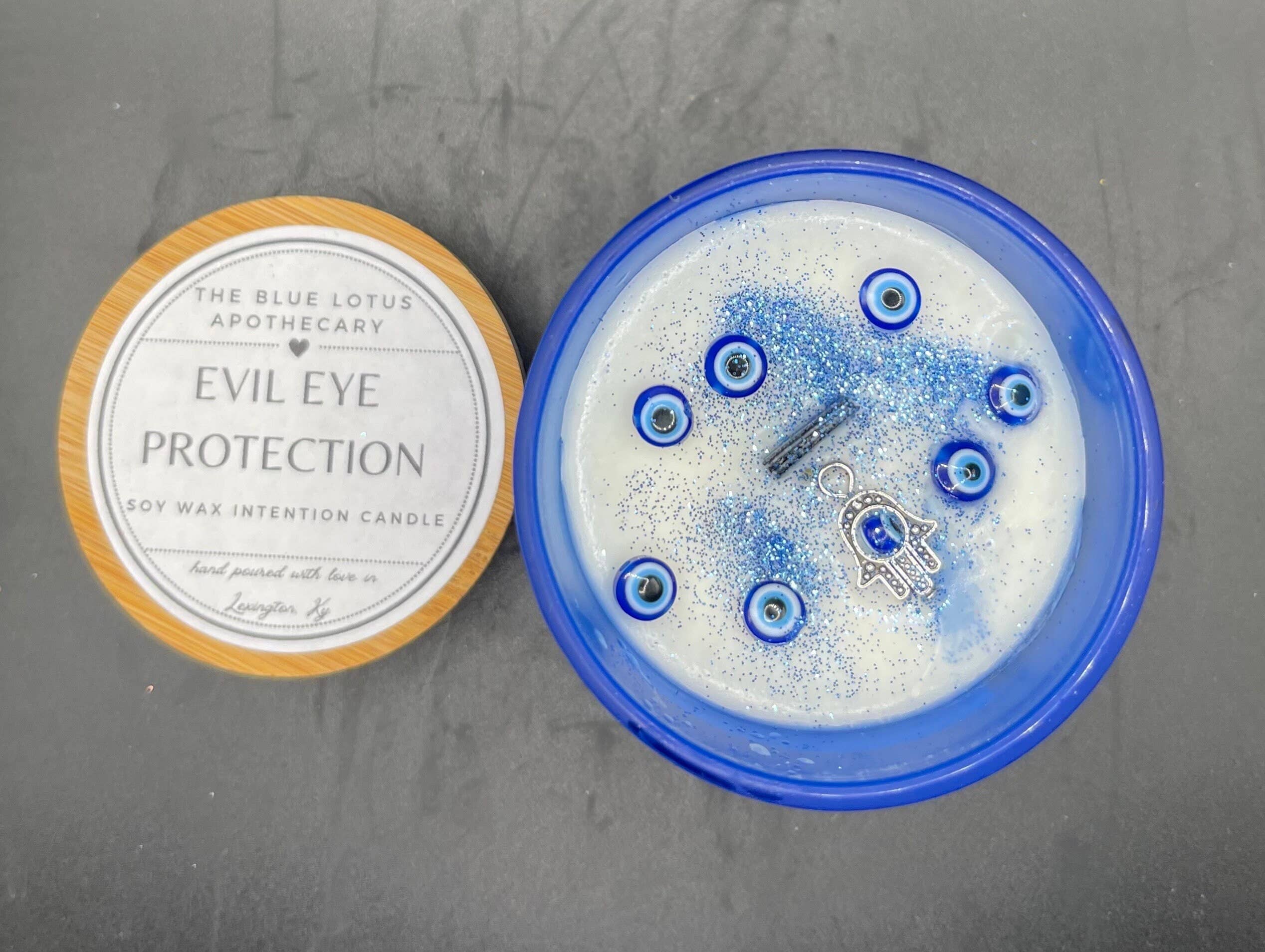 The Blue Lotus Apothecary - Vente Bougie en bocal - Bougie Evil Eye Protection Intention3