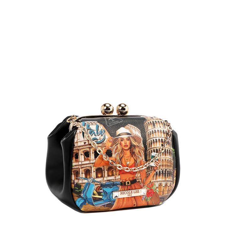 Nicole Lee USA - Wholesale Crossbody Bag - Women's - KISS LOCK CROSSBODY MINI BAG11