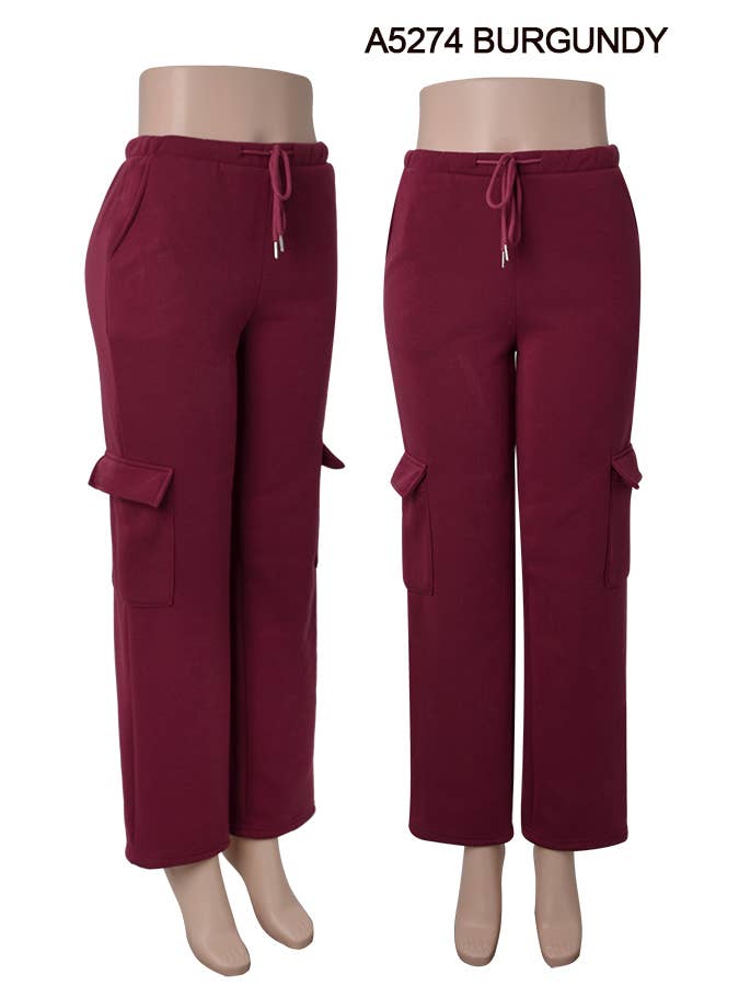 SSImport - Wholesale Pants - Women's - A5274 WINTER CARGO PANTS FLEECE INSIDE 12PCS/PACK 5
