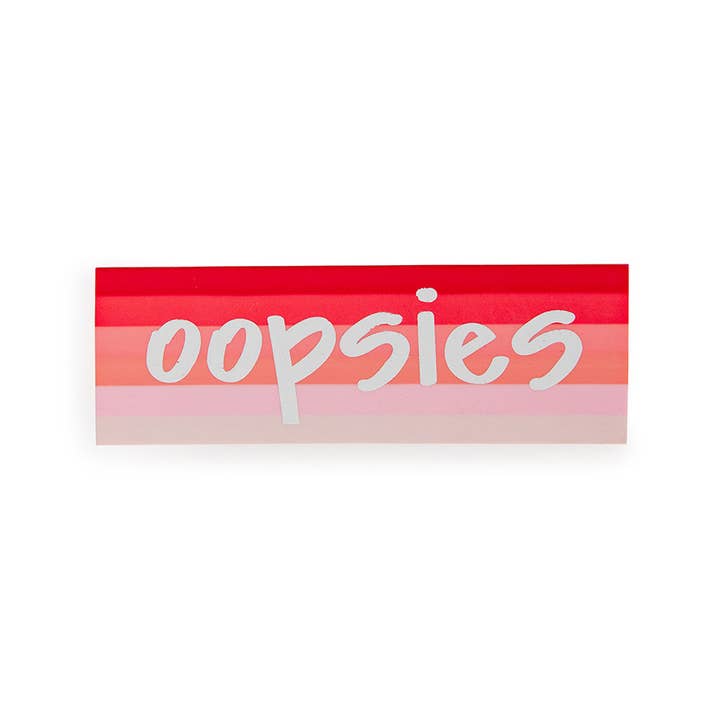 Arts & Crafts Large Pink Oopsies Eraser for wholesale by Jollity & Co. + Daydream Society