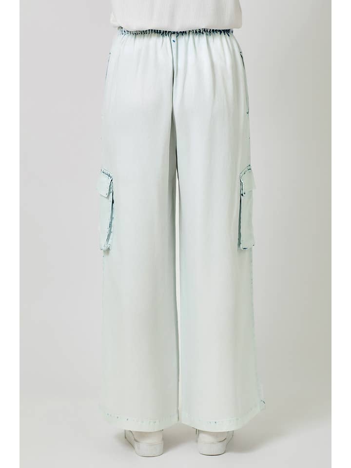 Mystree - Wholesale Pants - Women's - 60938 Tencel Wide Leg Cargo Pants4