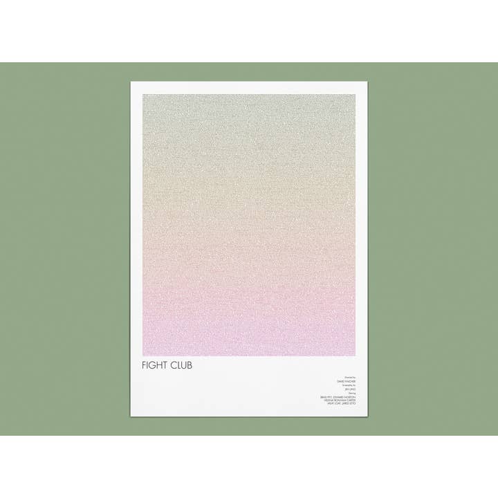 Fight Club Screenplay Art Print Minimalist Wall Decor for wholesale by Fade Out Prints