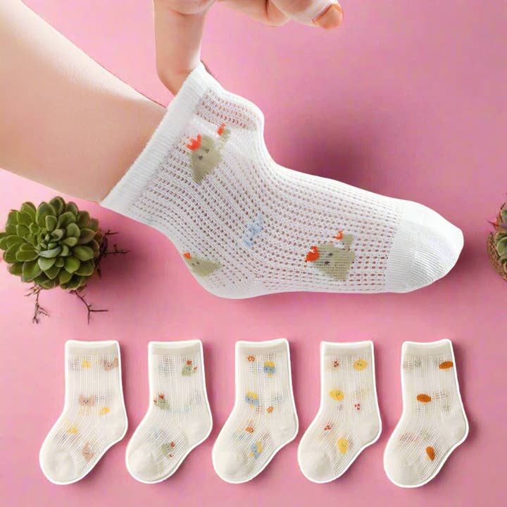 Baby Kid Unisex Cartoon Print Accessories Socks for wholesale by KiddieKickz