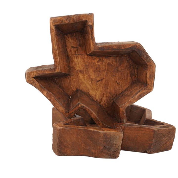 My Amigos Imports - Vente Bougeoirs - State of Texas-Bol à pâte sculpté, moyen, 10 x 10 bougies1