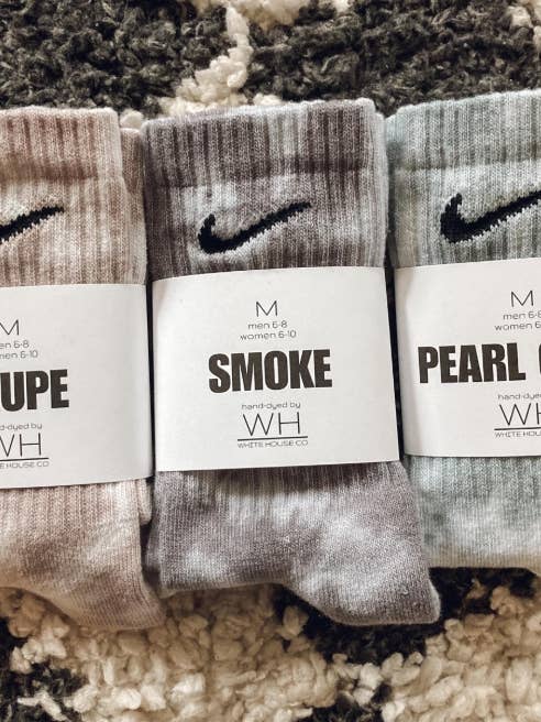 White House Co - Wholesale Socks - Unisex - Tie Dye Crewneck Socks