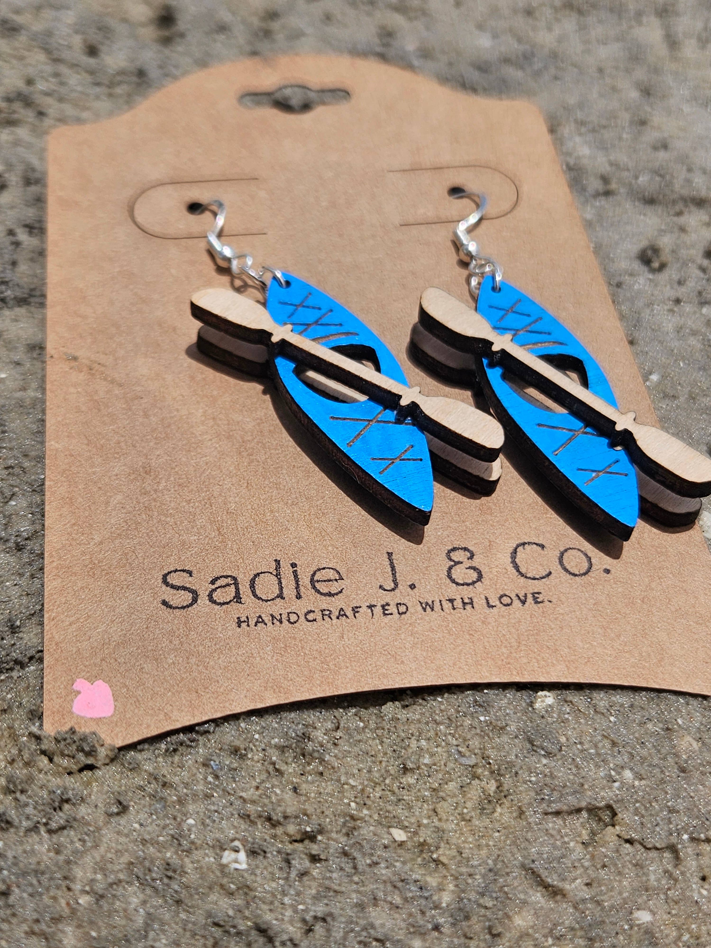 Sadie J. & Co. - Wholesale Dangle Earrings - KAYAK & PADDLE | Dangle Earrings0