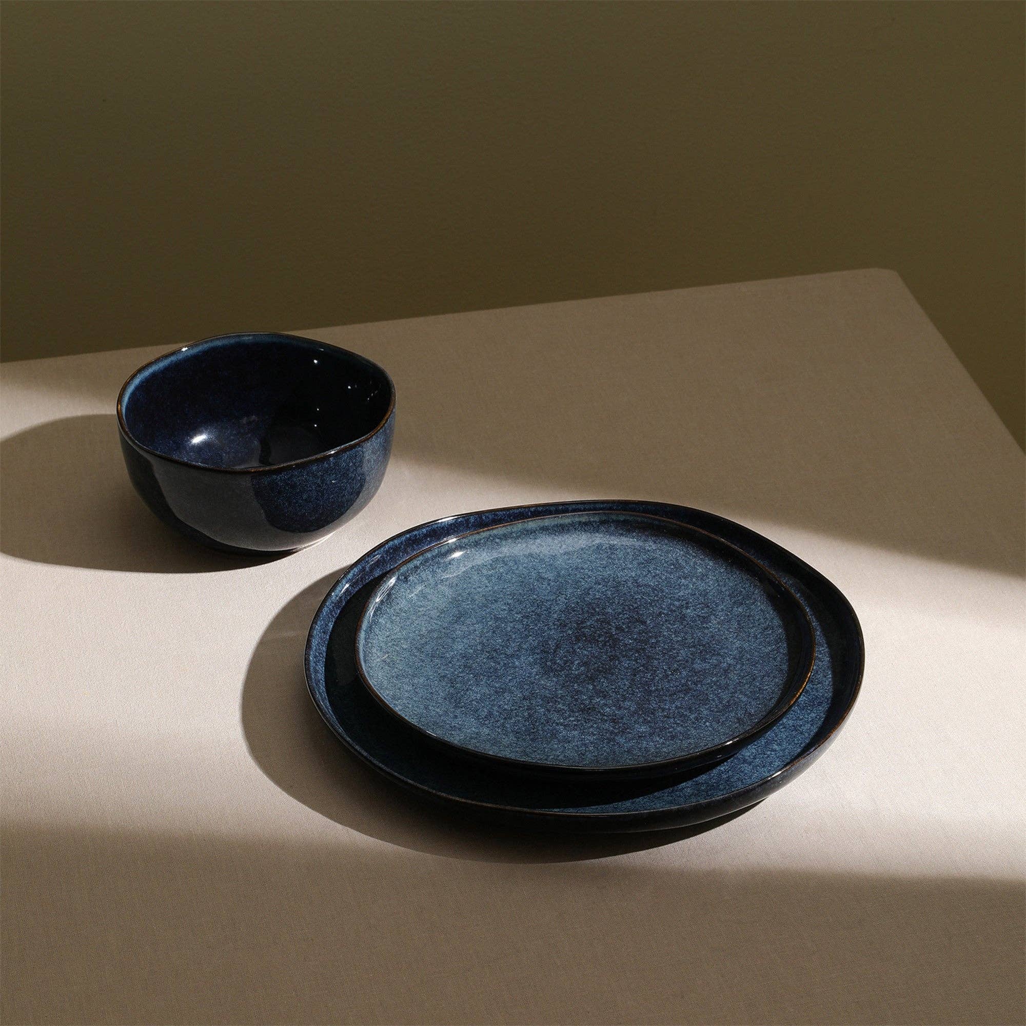 Stone  Lain - Wholesale Dinnerware Set - Mirella Stoneware Dinnerware Set - Blue2