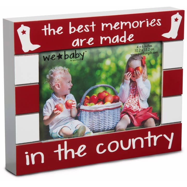 Country Baby - 7.5" x 6" Frame (Holds 4" x 6" Photo) for wholesale by Pavilion