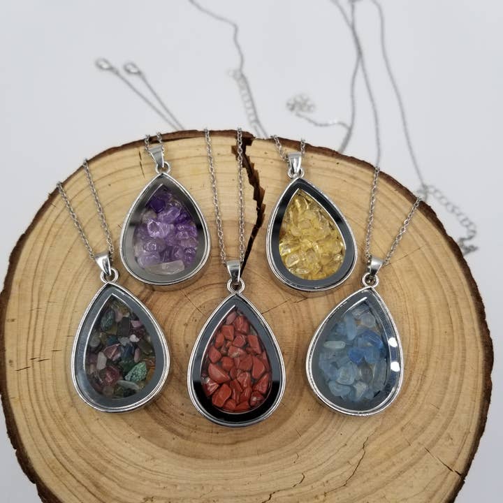 Collana dei Desideri in Pietra Naturale Frantumata per la vendita all'ingrosso da parte di CHAKRA JEWELRY