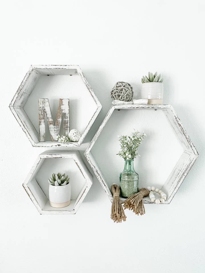 Etagères Hexagonales - Set de 3 pour la vente par Paper + Pallet