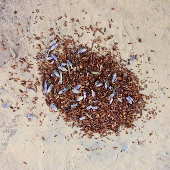Blue Sage Honey Co. – wholesale Loose tea – Lavender Rooibos Loose Leaf Tea -Organic Red Bush & Lavender