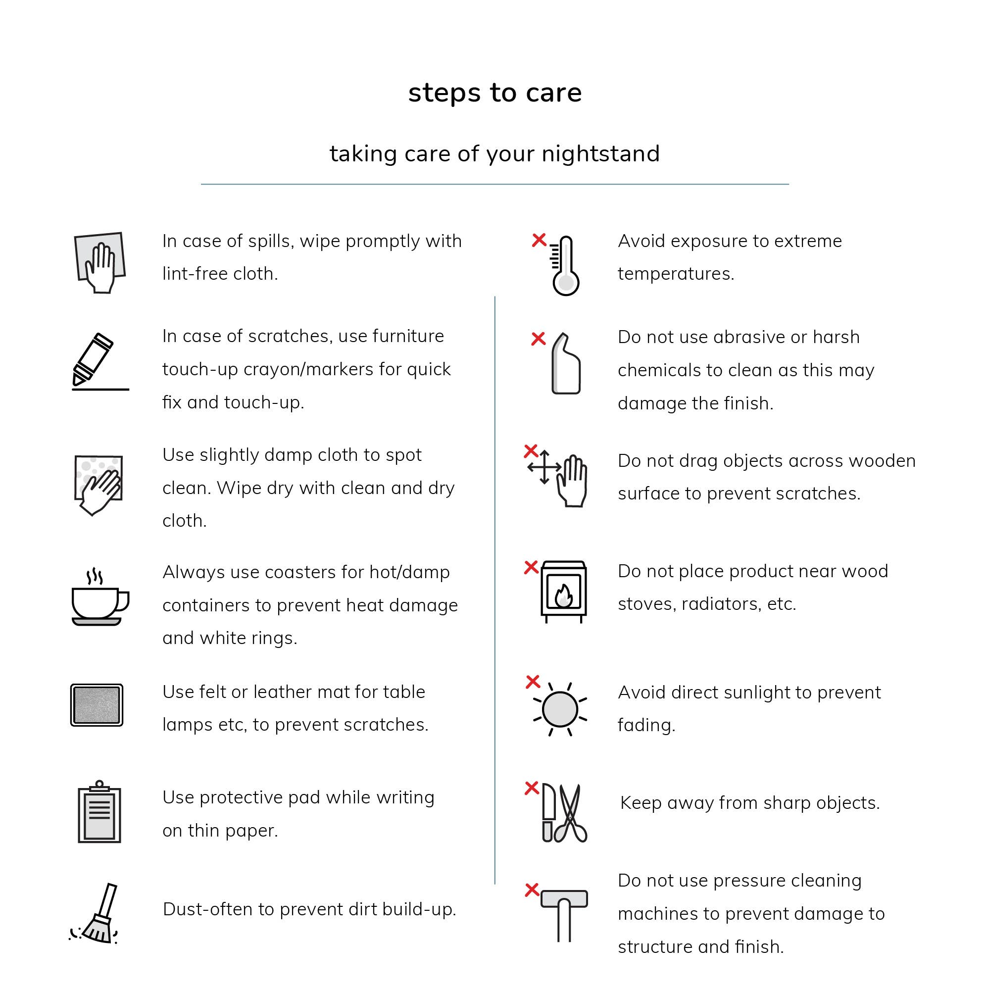 MH London - Wholesale Side Table - Rhonda Solid Wood Night Stand with Drawer18