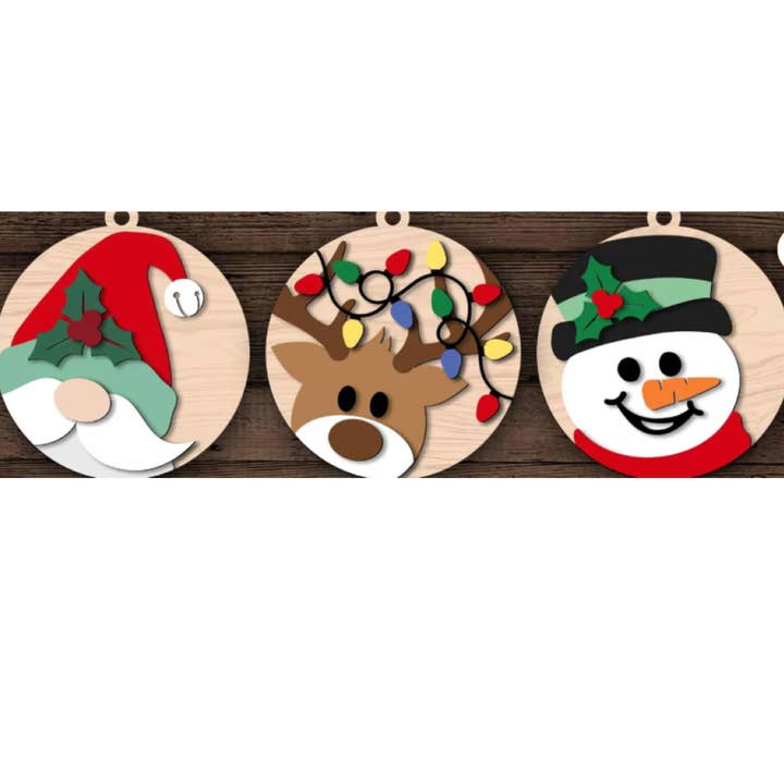 The Craft Witch - Wholesale DIY Craft Kit - Christmas Trio Ornaments