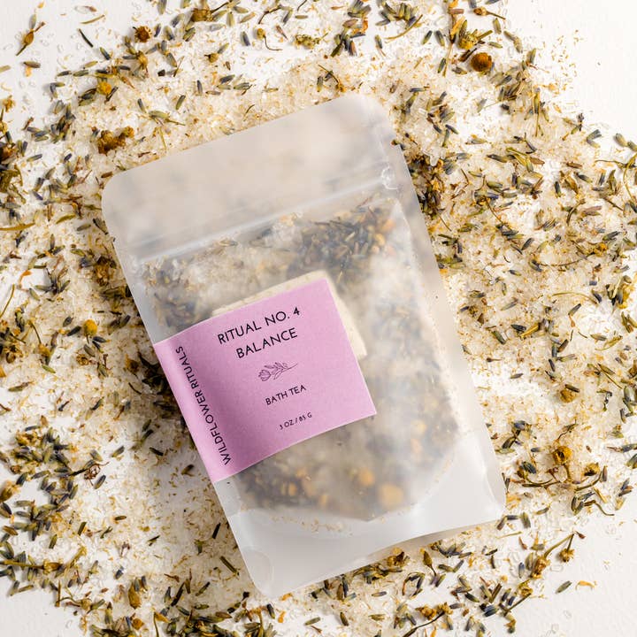Wildflower Rituals – wholesale Badsalt och skumbad – Örtbad Te Ritual Nr. 4 Balanserande Badblandning 85 g