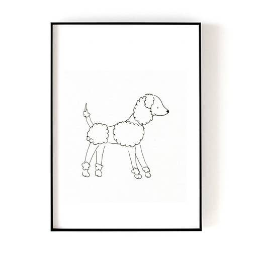 Kunstdruck --- Pen Poodle für den Großhandel von Chloe & Helen