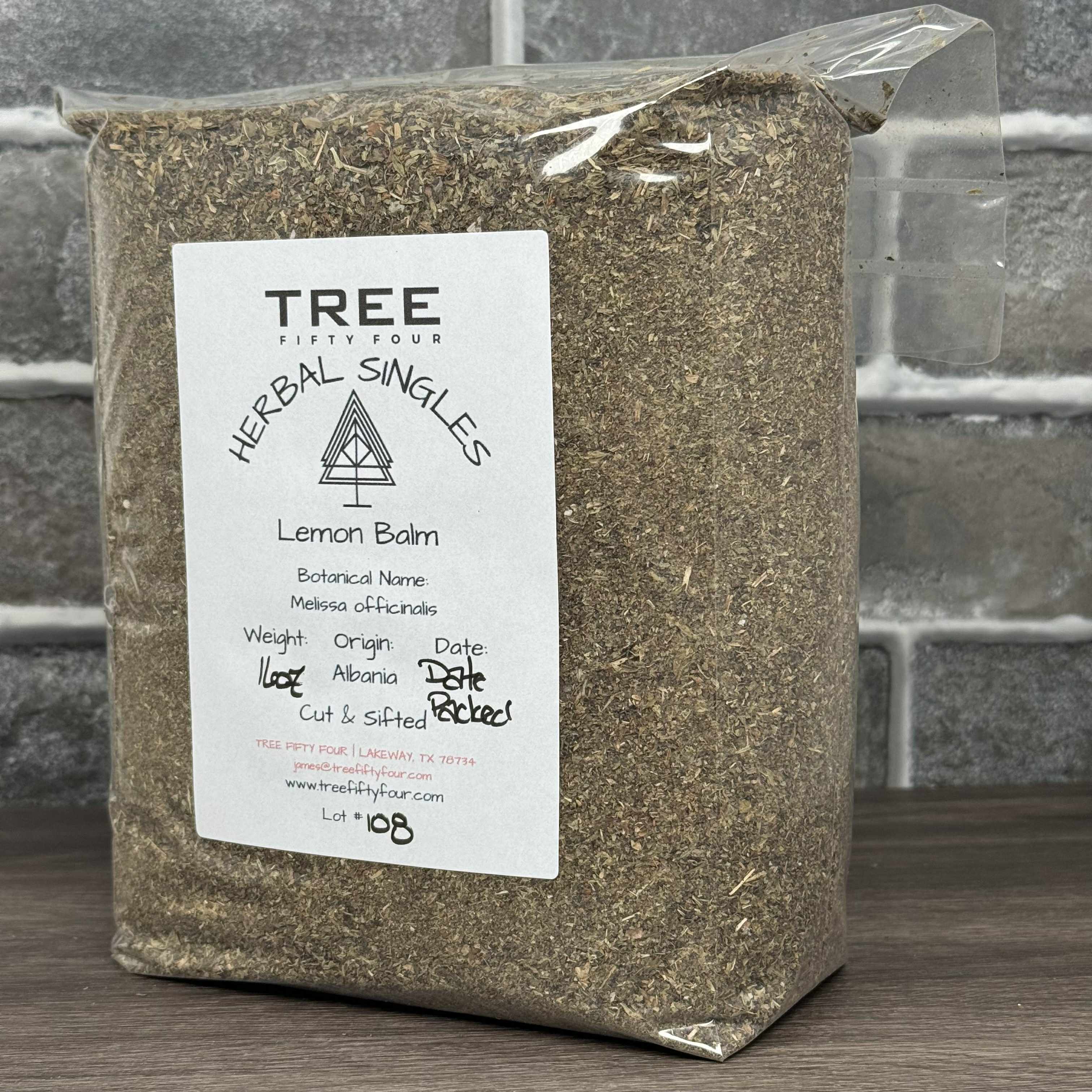 Tree Fifty Four - Wholesale Loose Tea - Lemon Balm | 2oz - 1 KG | Bulk Herbs2