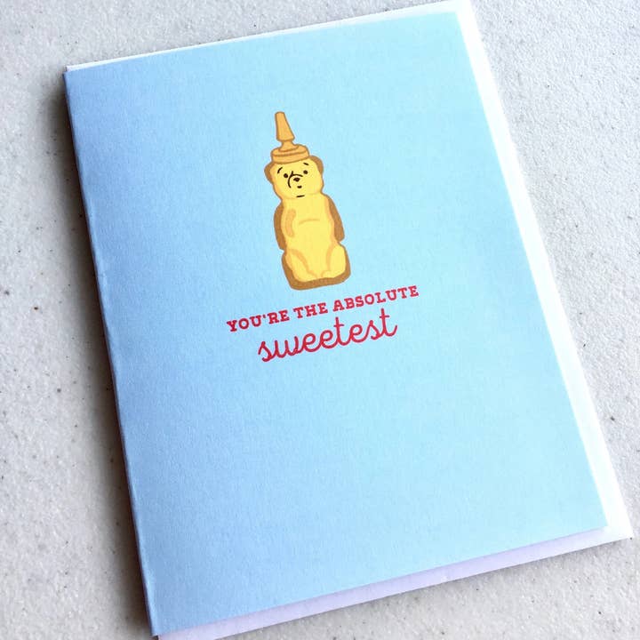 Papermain - Wholesale Thank You Card - Honey Bear Thank You Card - Cute Thanks Honey Pot, Sweet Card, Honey Pun Gift, Honey Favors, Honey Jar