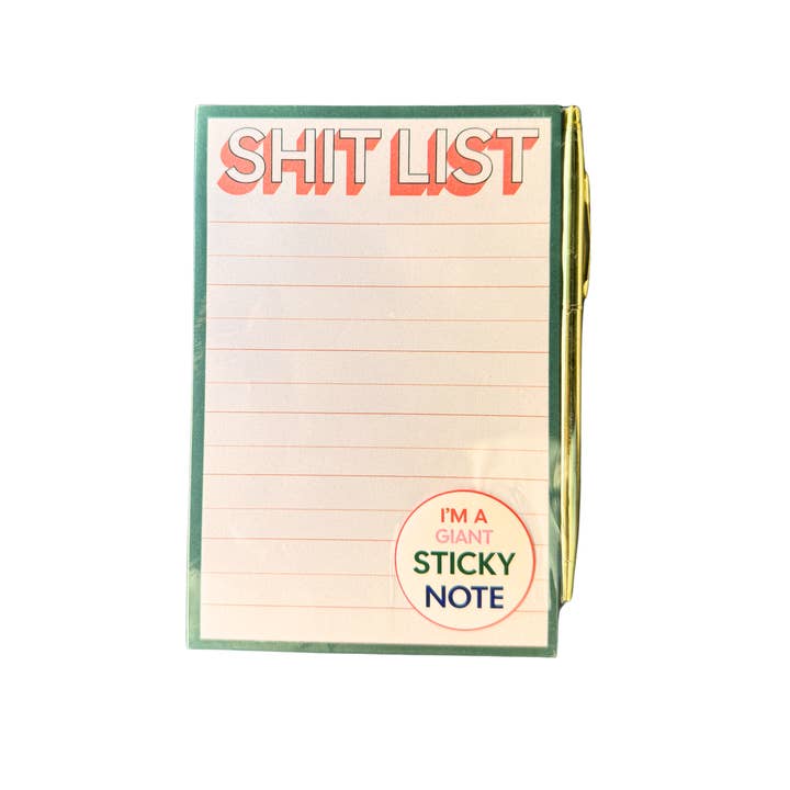 FUN CLUB – wholesale Notepad – Shit List Notepad STICKY note (funny gift, mothers day)