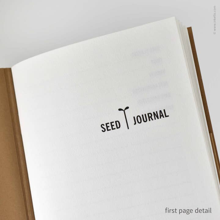 Inkello Letterpress - Wholesale Journal/Diary - Brown Kraft Seed Journal with Grow Wheel (#618)4