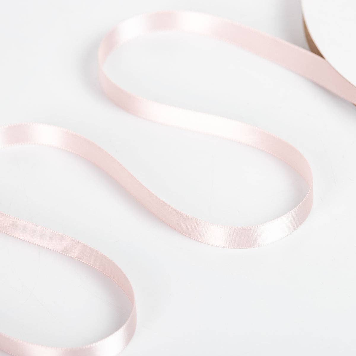 Little Ribbon Shop - Wholesale Ribbon - Gift Wrapping - Blush 08 Double Faced Satin Ribbon 100-Yard Roll0