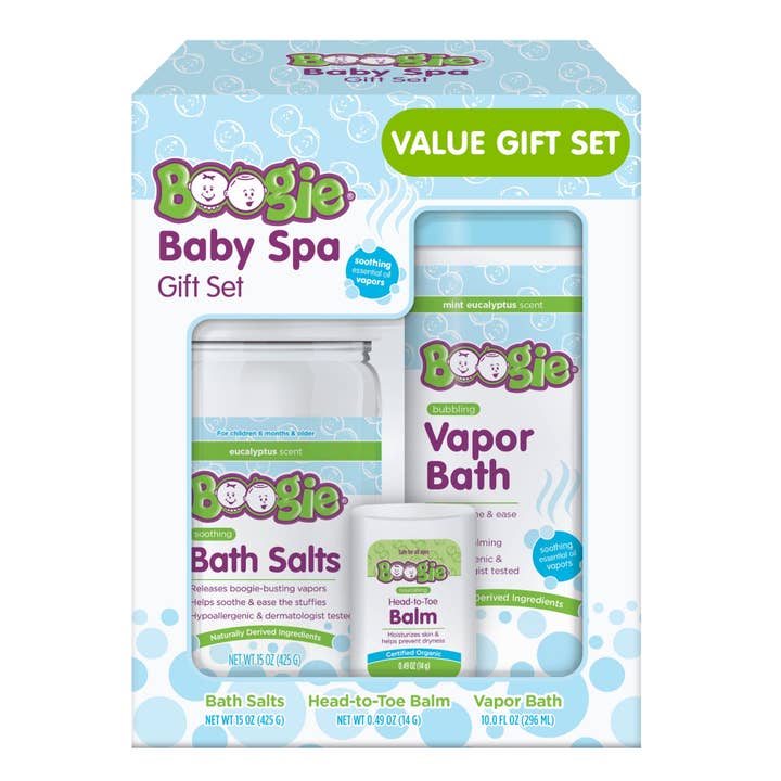 Boogie Baby Spa Kit (Case of 8) for wholesale by Earth Mama Organics