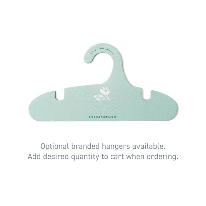 Green Sprouts Paperboard Hanger without Clips for wholesale by Green Sprouts
