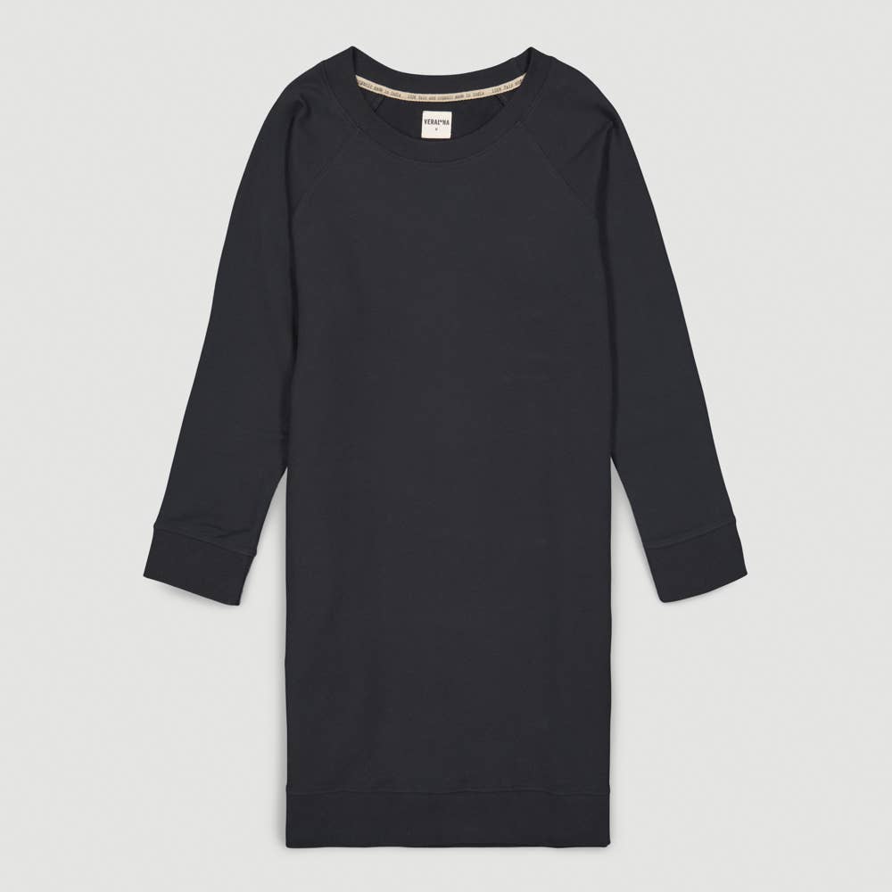 Veraluna Sustainable Clothing - Wholesale Dress - Women's - ORGANIC COTTON DRESS SOE BLACK FAIR TRADE