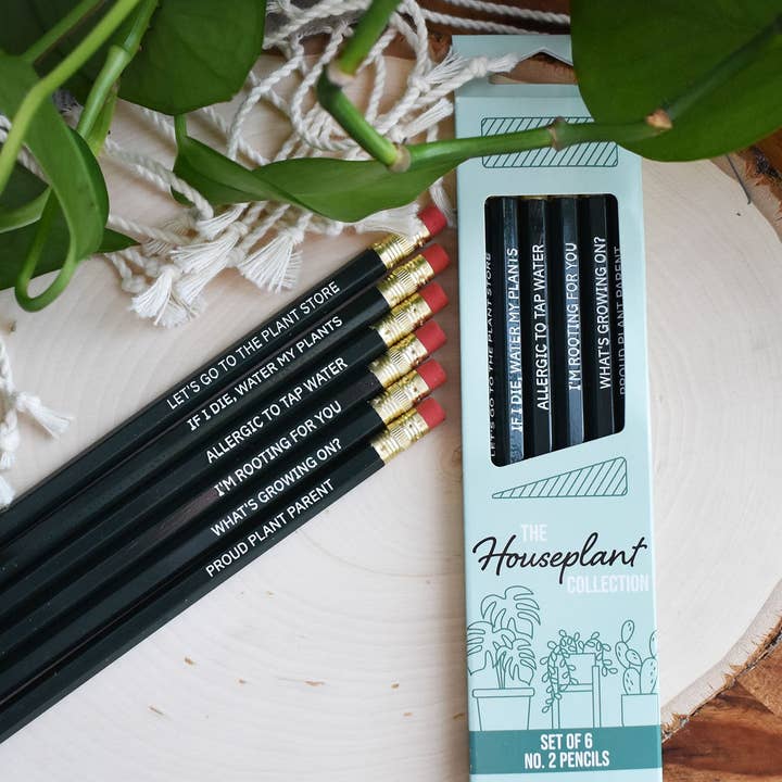 The Houseplant Collection Pencil Set for wholesale by Wild North Co