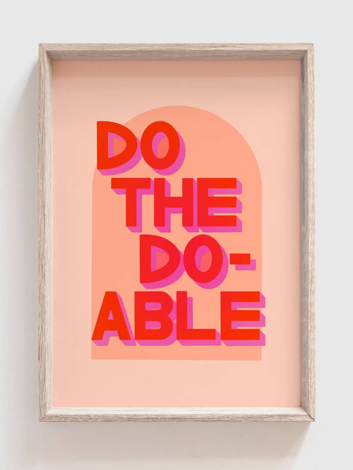 Do the Do-Able Print | Home Decor | Positivity for wholesale by Neesh Home
