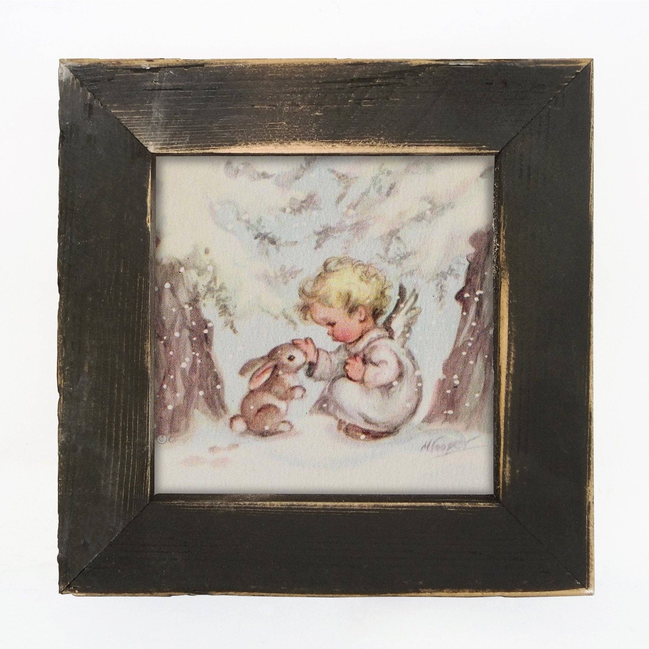 ginger blue - Wholesale Art Print - Bunny with angel0