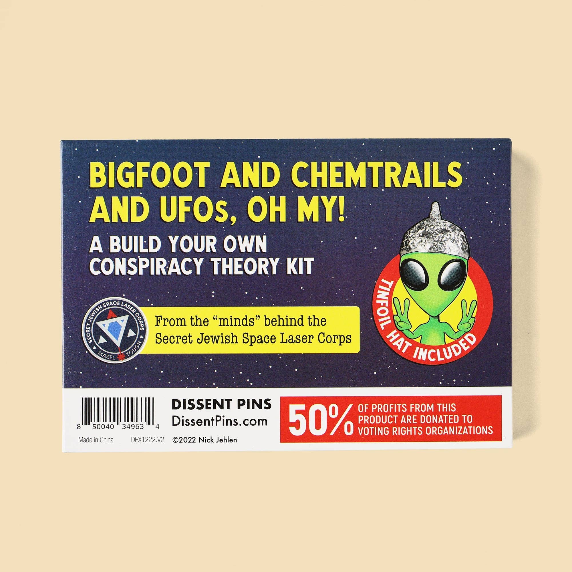 Dissent Pins – wholesale Magnet – Bigfoot och Chemtrails och UFO:n, Oj då! Konspirationsteorikit4