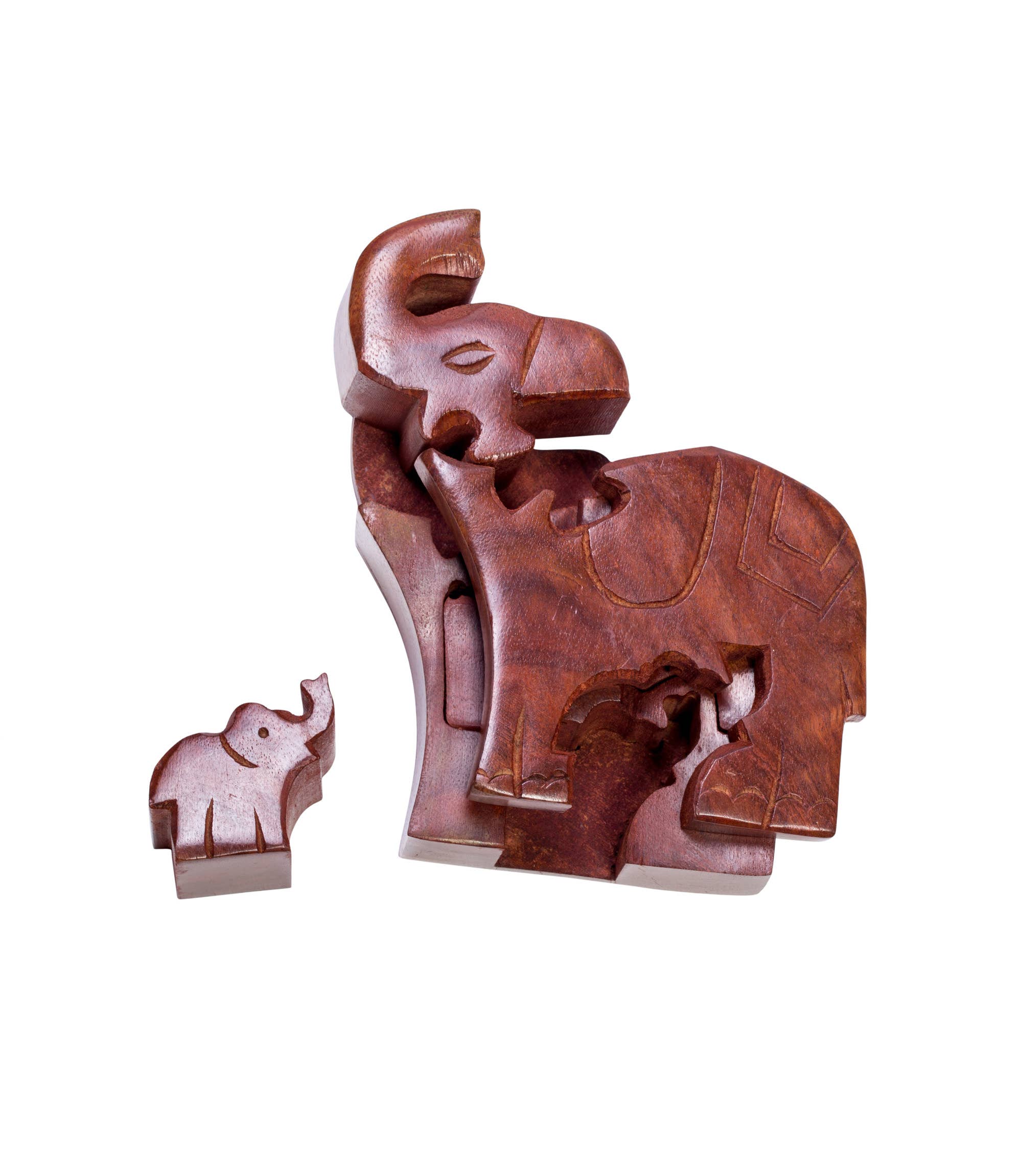 Matr Boomie Fair Trade - Wholesale Decorative Box - Mama Elephant Puzzle Box1
