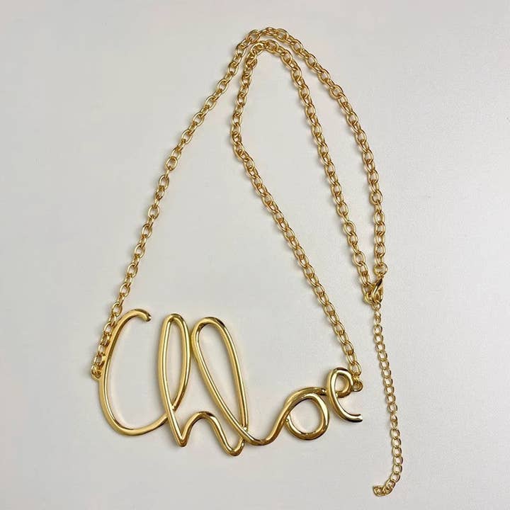 VividLux - Wholesale Belt - Women's - Metal Letter Waist Chain1