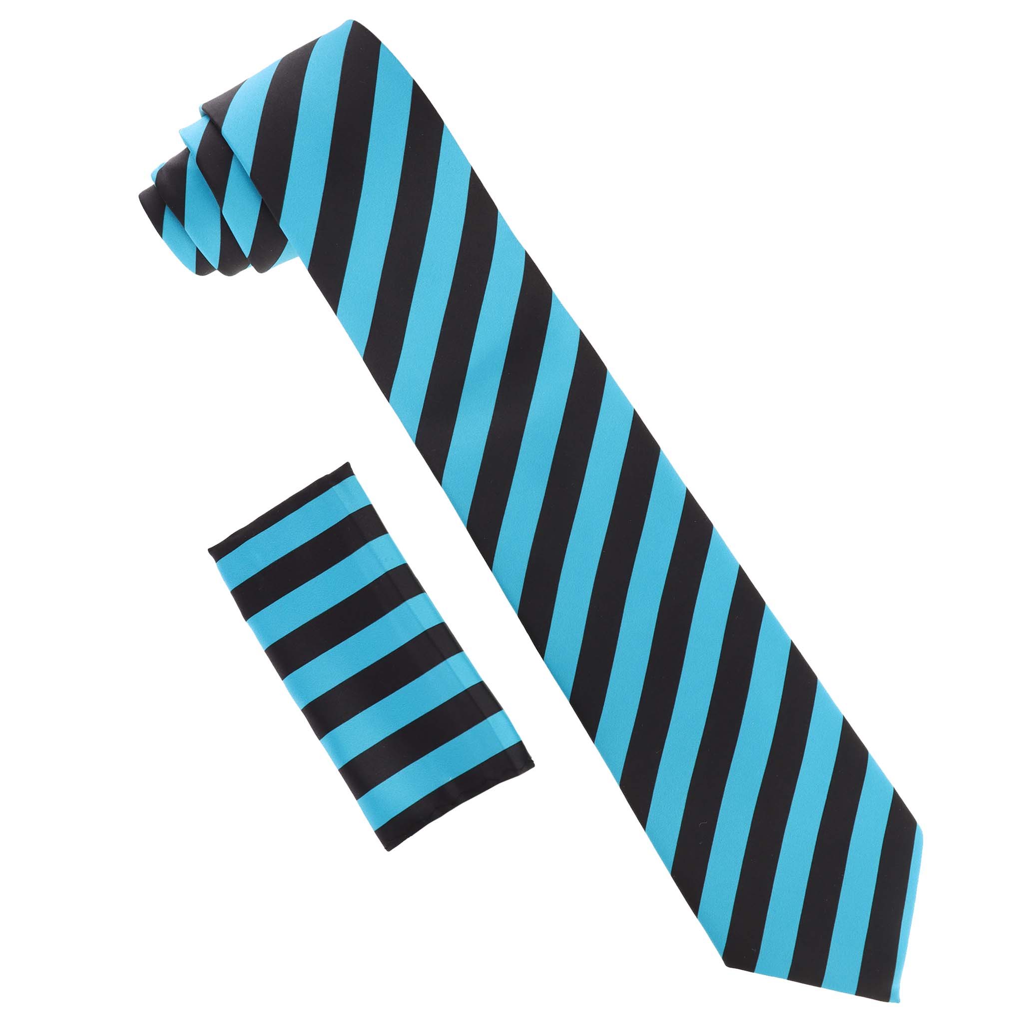 Dubal Brothers - Wholesale Necktie - Men's - Vittorio Farina Striped Necktie & Pocket Square by Classy Cufflinks25