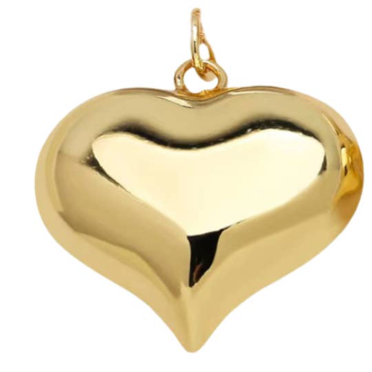Savvy Bling - Wholesale Individual Charm/Pendant - Puffy Heart Charm For Charm Necklace & Bracelet 0