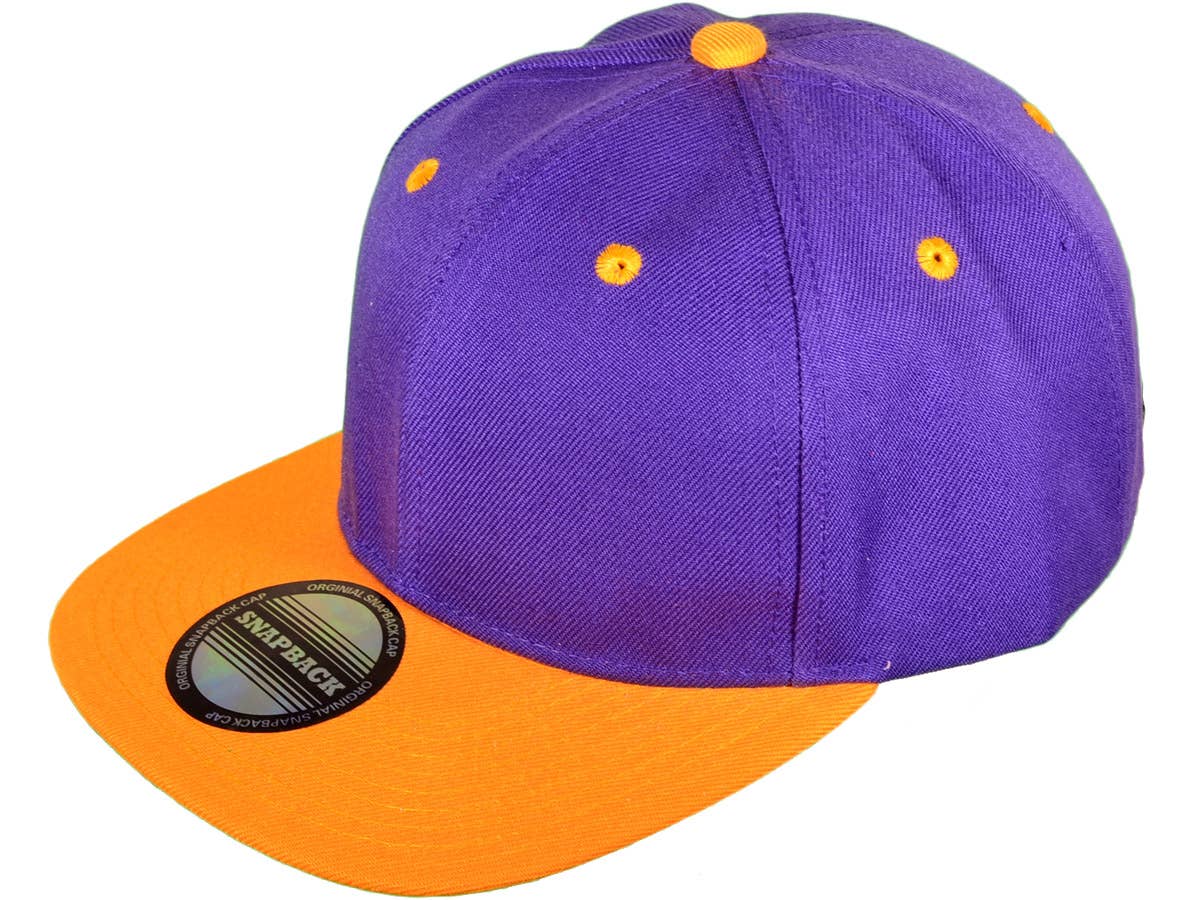 Buck Wholesale - Vente Casquette à visière plate – unisexe - Casquettes snapback unies à visière plate style vintage31